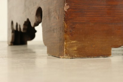 Jambe en marbre table basse pin