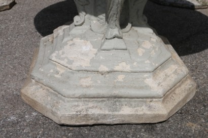 Pied table de jardin béton