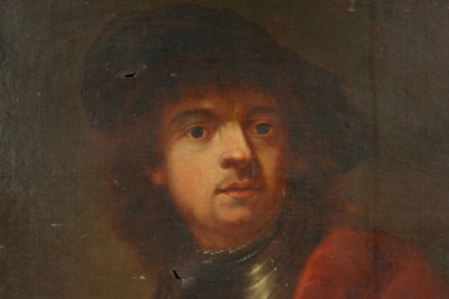 Ritratto di giovane uomo particolare volto