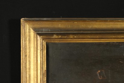 Ritratto di giovane uomo particolare cornice