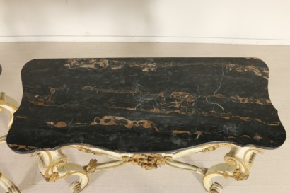 Marche console table marble