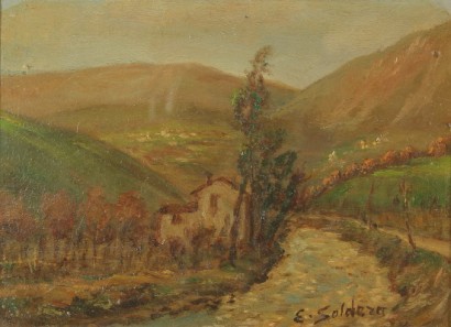 Berglandschaft mit Fluss