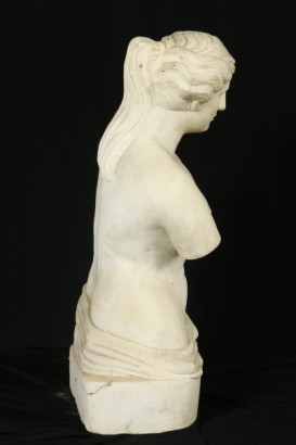Particolare Busto di venere in marmo