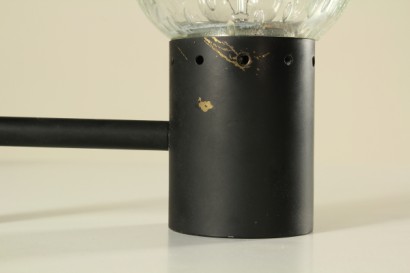 Two Wall Lamps by Gino Sarfatti for Arteluce Murano Crystal Brass Vintage 1950s