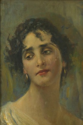 Cesare Tallone (1853-1919), Ritratto femminile