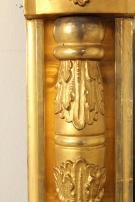antiquariato, specchi e cornici, specchiera stile eclettico, specchiera legno e pastiglia, specchiera inizi 900, specchiera eclettico, specchiera italia, specchiera lombardia