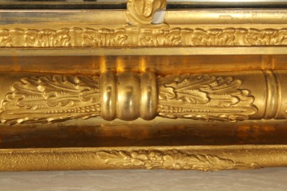 antiquariato, specchi e cornici, specchiera stile eclettico, specchiera legno e pastiglia, specchiera inizi 900, specchiera eclettico, specchiera italia, specchiera lombardia