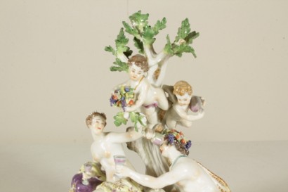 Porcellana Meissen, La libagione di Bacco e Arianna, #antiquariato, #oggettistica, #porcellanameissen, #baccoearianna