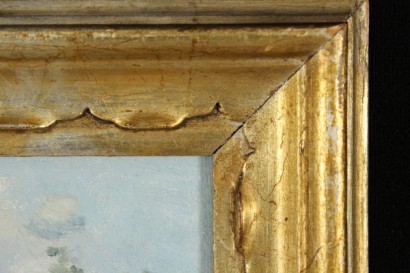 arte, novecento, antonio reyna manescau, venezia, pittura, olio su cartone, firmato