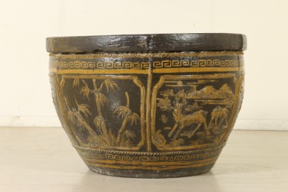 Antiquitäten, Antike, Keramik, antike Keramik, Bemalte Vase, # {* $ 0 $ *}, #Antiquitäten, #Antike, #Keramik, #CeramicAntica, #Vasodipinto, #madeinItaly