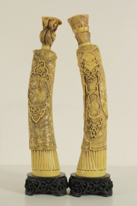 Coppia statue orientali, antiquariato, oggettistica, #antiquariato, #oggettistisca, #Coppiastatueorientali