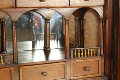 antiquriato, aleta, secretaire, secretaire Imperio estilo madera maciza de cerezo, secretaire, secretaire 800 el Imperio, seretaire Italia, Lombardia, secretaire con certificado