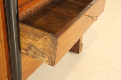 antiquriato, aleta, secretaire, secretaire Imperio estilo madera maciza de cerezo, secretaire, secretaire 800 el Imperio, seretaire Italia, Lombardia, secretaire con certificado