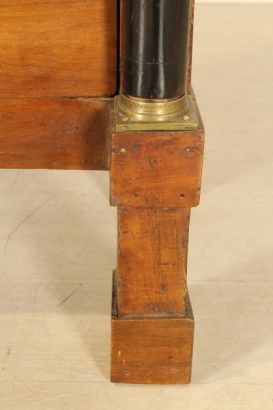 antiquriato, aleta, secretaire, secretaire Imperio estilo madera maciza de cerezo, secretaire, secretaire 800 el Imperio, seretaire Italia, Lombardia, secretaire con certificado