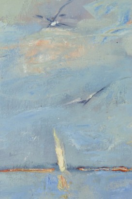 Antonio Coceani (1894-1983), Marina con barche