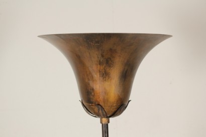 Schmiedeeiserne Stehlampe, Werkstatt des 20. Jahrhunderts, Antike, Kronleuchter, # {* $ 0 $ *}, # bottega900, # antichità, #Lampadaterrainferrobattuto