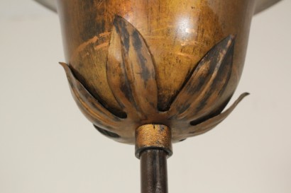 Schmiedeeiserne Stehlampe, Werkstatt des 20. Jahrhunderts, Antike, Kronleuchter, # {* $ 0 $ *}, # bottega900, # antichità, #Lampadaterrainferrobattuto