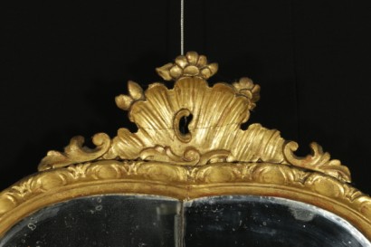 Coppia di specchiere con bracci - particolare