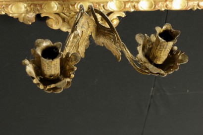 Coppia di specchiere con bracci - particolare