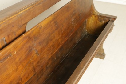 Antikes Holz Bank-detail