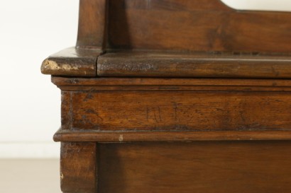 Antikes Holz Bank-detail