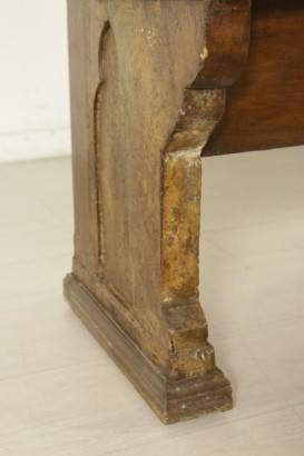 Antikes Holz Bank-detail