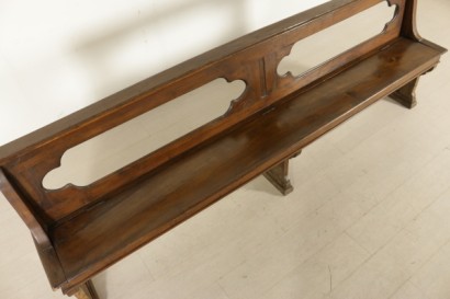 Antikes Holz Bank-detail