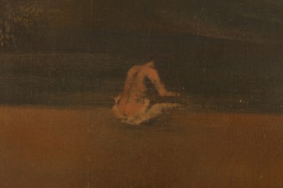 Paesaggio notturno con figure - particolare