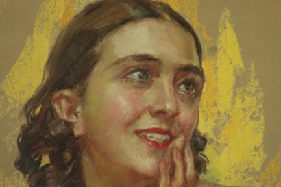 Aldo Mazza (1880 -1964), Ritratto di giovane donna - particolare