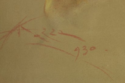Aldo Mazza (1880 -1964), Ritratto di giovane donna - particolare