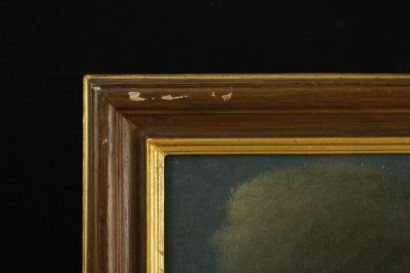 Giuseppe Pesci Flower Still Life with Puppy Oil Painting 18th Century