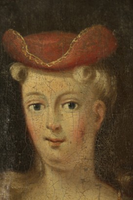 Coppia di ritratti di nobildonne - particolare