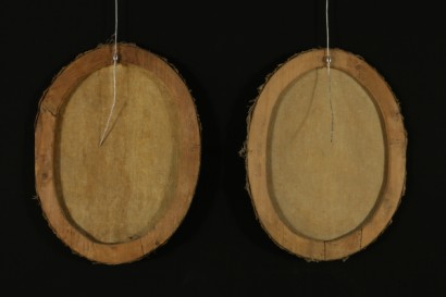 Coppia di ritratti di nobildonne - particolare