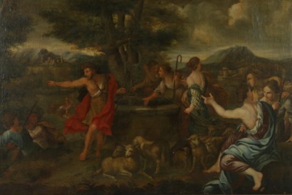 Mosè difende le figlie di Jetro