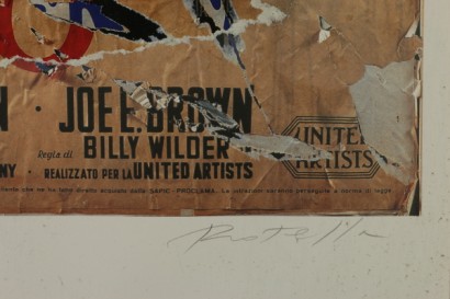 Mimmo Rotella (1918 – 2006), some like it hot-detail