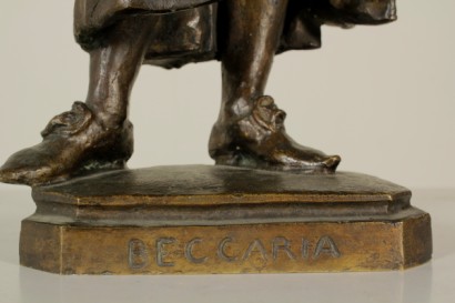 Bronze de Cesare Beccaria-détail