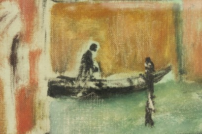 arte del novecento, arte del 900, pisis, scorcio di venezia, venezia nel 900, dipinto ad olio, dipinti del novecento, dipinti di venezia, dipinti su venezia