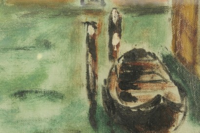 arte del novecento, arte del 900, pisis, scorcio di venezia, venezia nel 900, dipinto ad olio, dipinti del novecento, dipinti di venezia, dipinti su venezia
