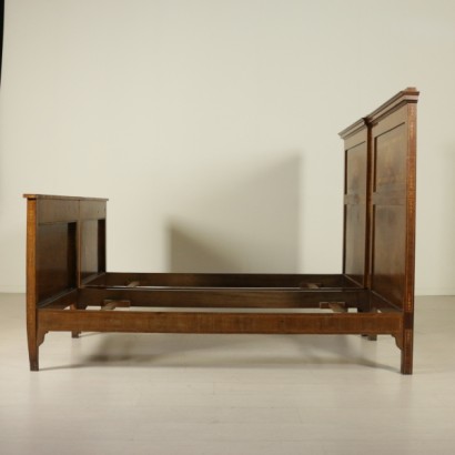 letti, letti singoli, struttura letto, letto singolo, letto in noce, letto neoclassico, letto stile neoclassico, struttura letto neoclassica, struttura neoclassica, letto 900, di mano in mano, anticonline, coppia letti singoli, coppia di letti singoli