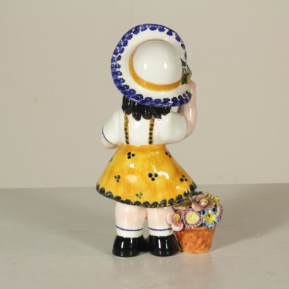 Cerámicas Antonio Zen nueve, niña con flores