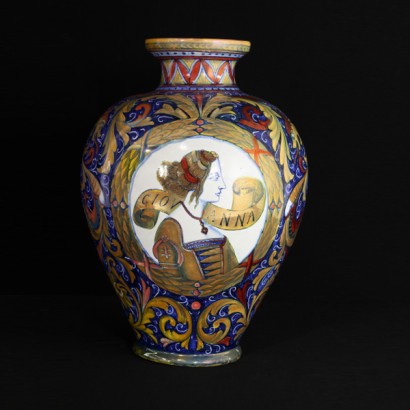 antiquariato, antichita, porcellana, porcellana antica, vaso in porcellana, vaso in porcellana con grottesce, manifattura Rubboli, Gualdo Tadino #dimanoinmano, #antiquariato, #antichita, #porcellana, #porcellanaantica, #vasoinporcellana, #vasoinporcellanacongrottesche