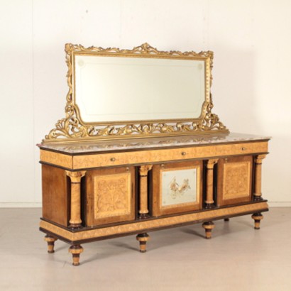Credenza tre ante con specchio