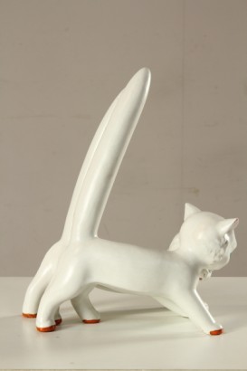 antiquariato, ceramiche, tarcisio tosin, gattini che giocano, maiolica, firmato, ceramica italia