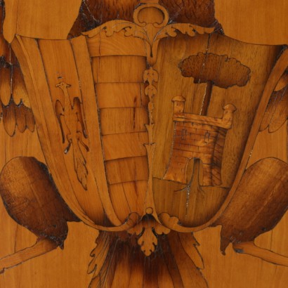 Paire cantonal de marbre haut-détail