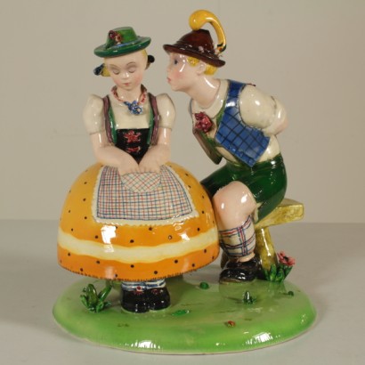 Keramik-Kunst der Pfeil, Liebespaar