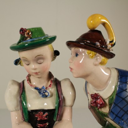 Keramik-Kunst der Pfeil, Liebespaar