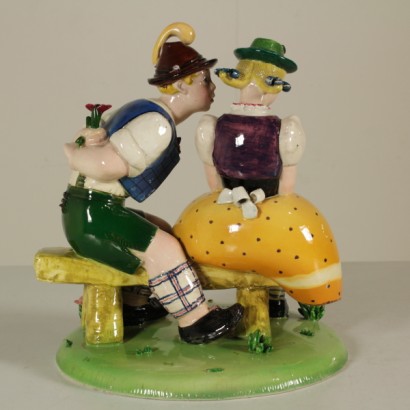 Keramik-Kunst der Pfeil, Liebespaar