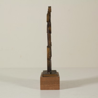 estatua, estatua de bronce, estatua con base de madera, base de madera, estatua de pietro consagra, pietro consagra, {* $ 0 $ *}, anticonline