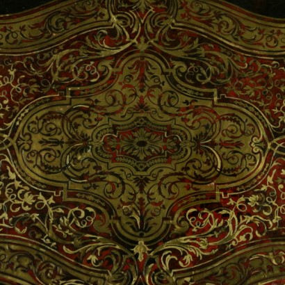 Plan de table style Boulle-détail