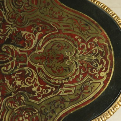 Plan de table style Boulle-détail
